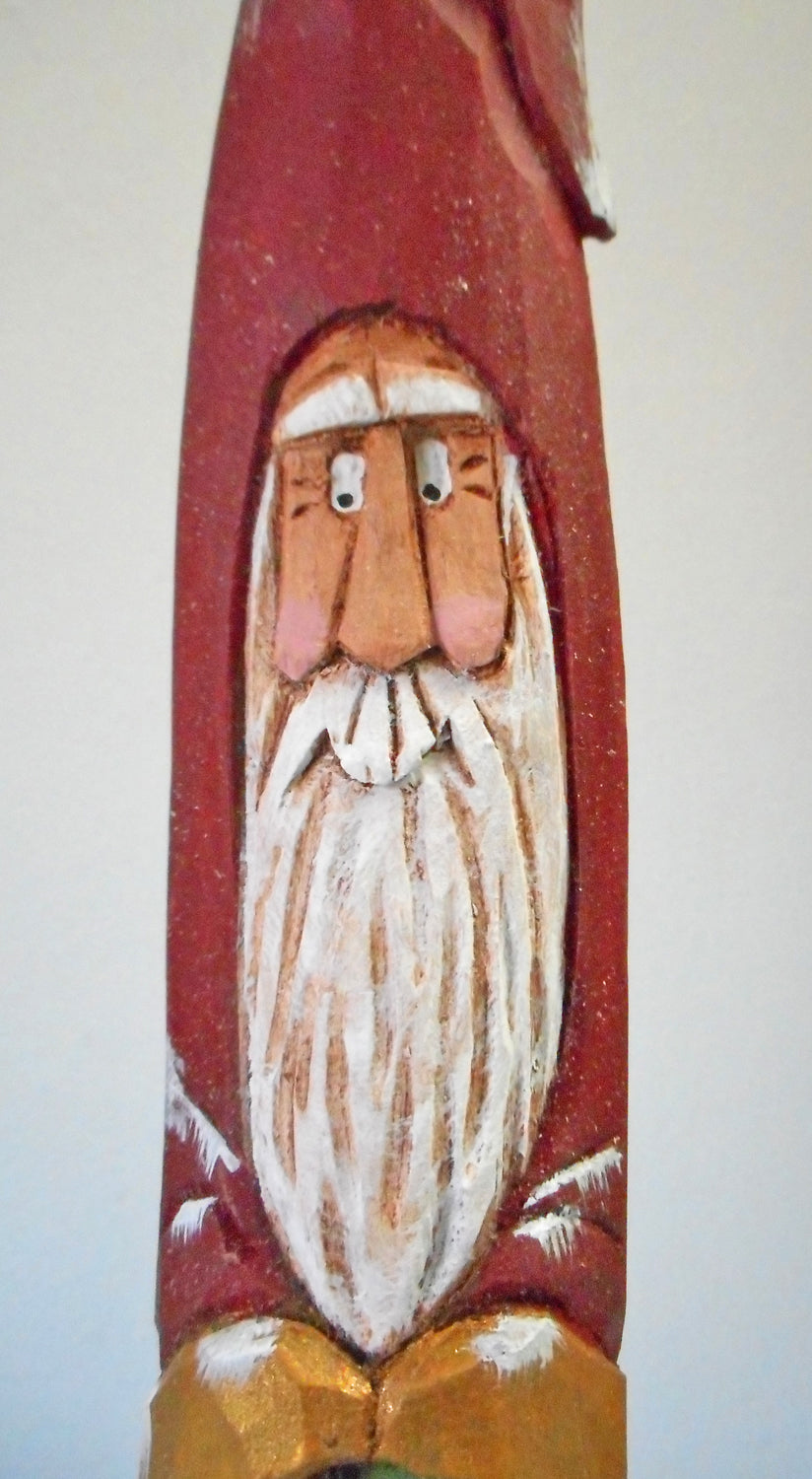 Vermont Pencil Santa Claus with Birdhouse