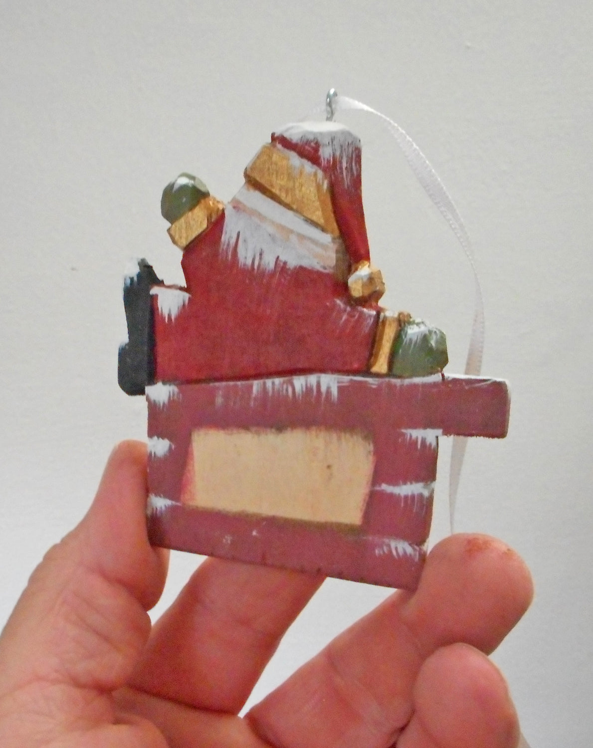 Santa Claus Chimney Christmas Ornament