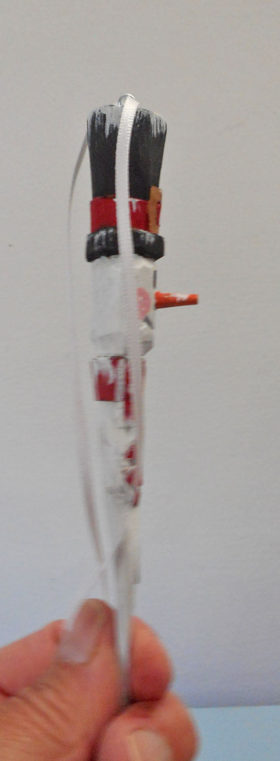 Snowman with Cardinal Christmas Tree Ornament