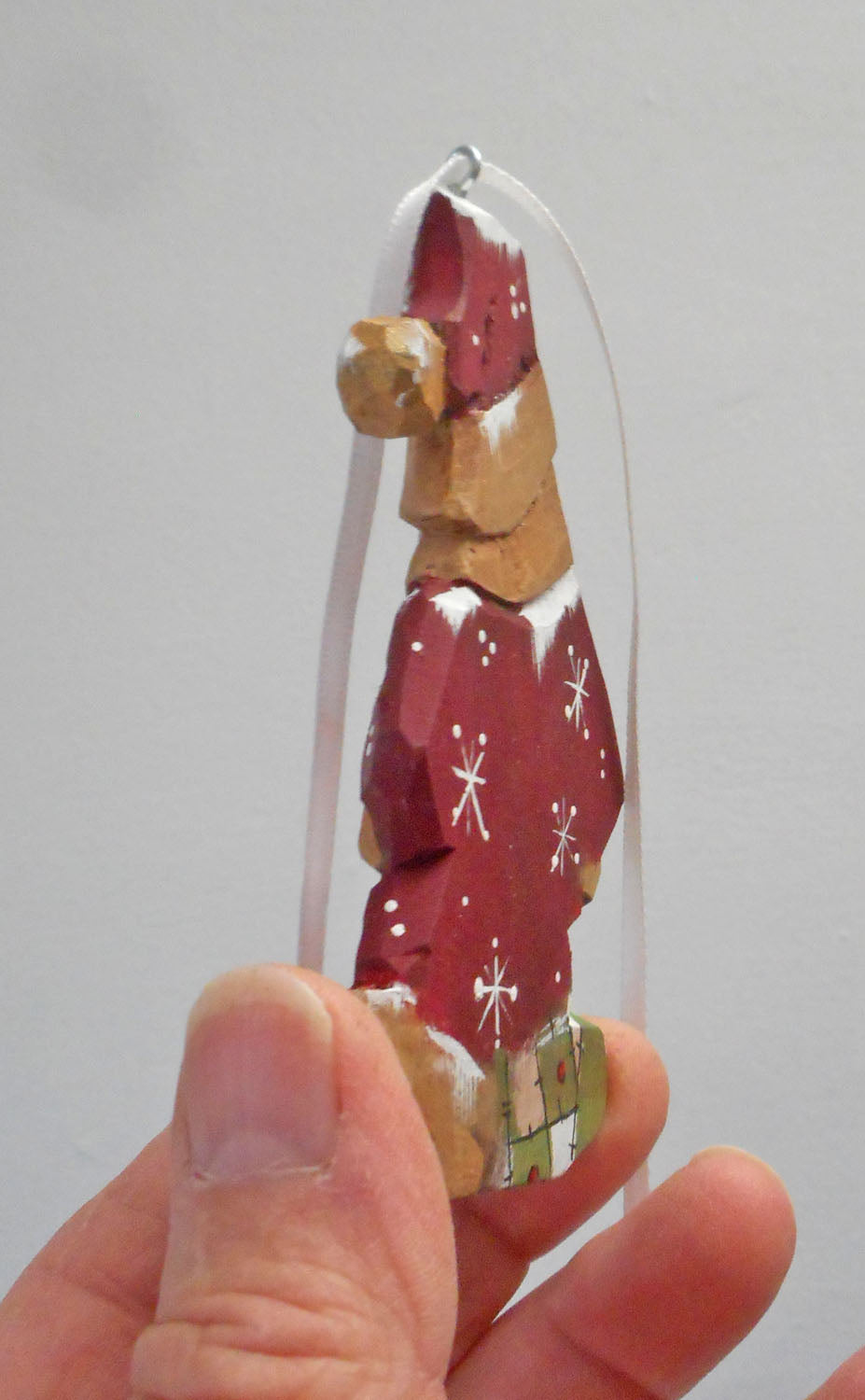 Wooden Santa Claus Christmas Tree Ornament