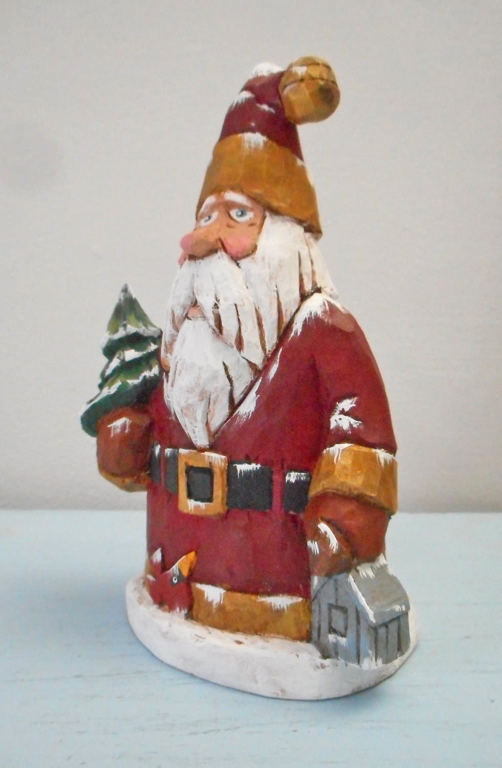 Santa Claus with Christmas tree