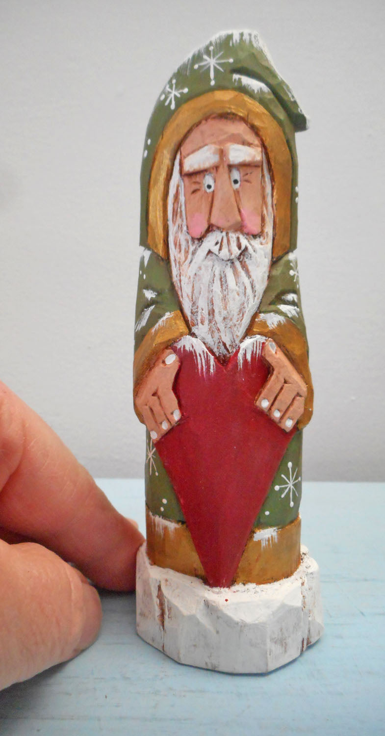 Old World Santa Claus with Heart