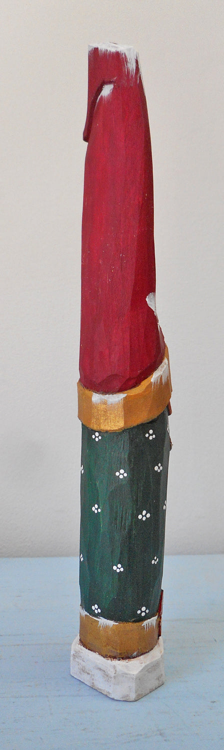 Vermont Pencil Santa Claus with Birdhouse