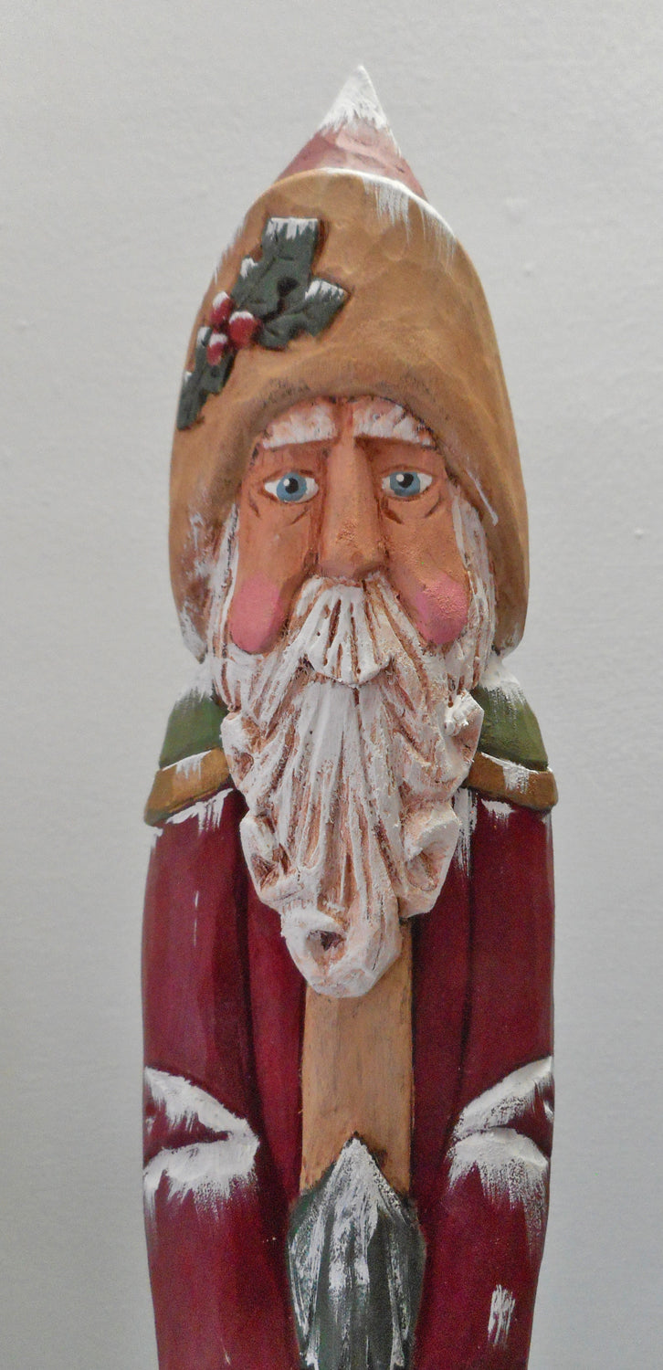 Old World wood Santa Claus