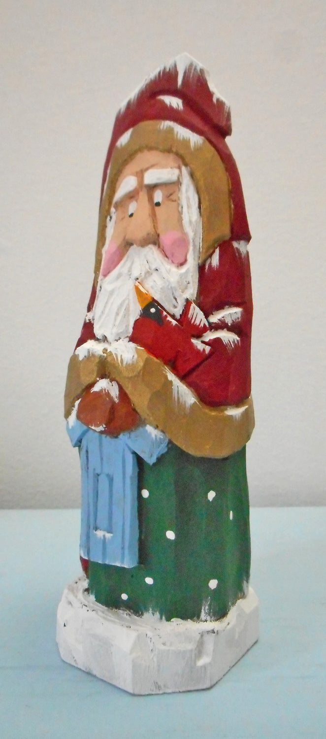 Hand Carved Old World Santa Claus Decoration