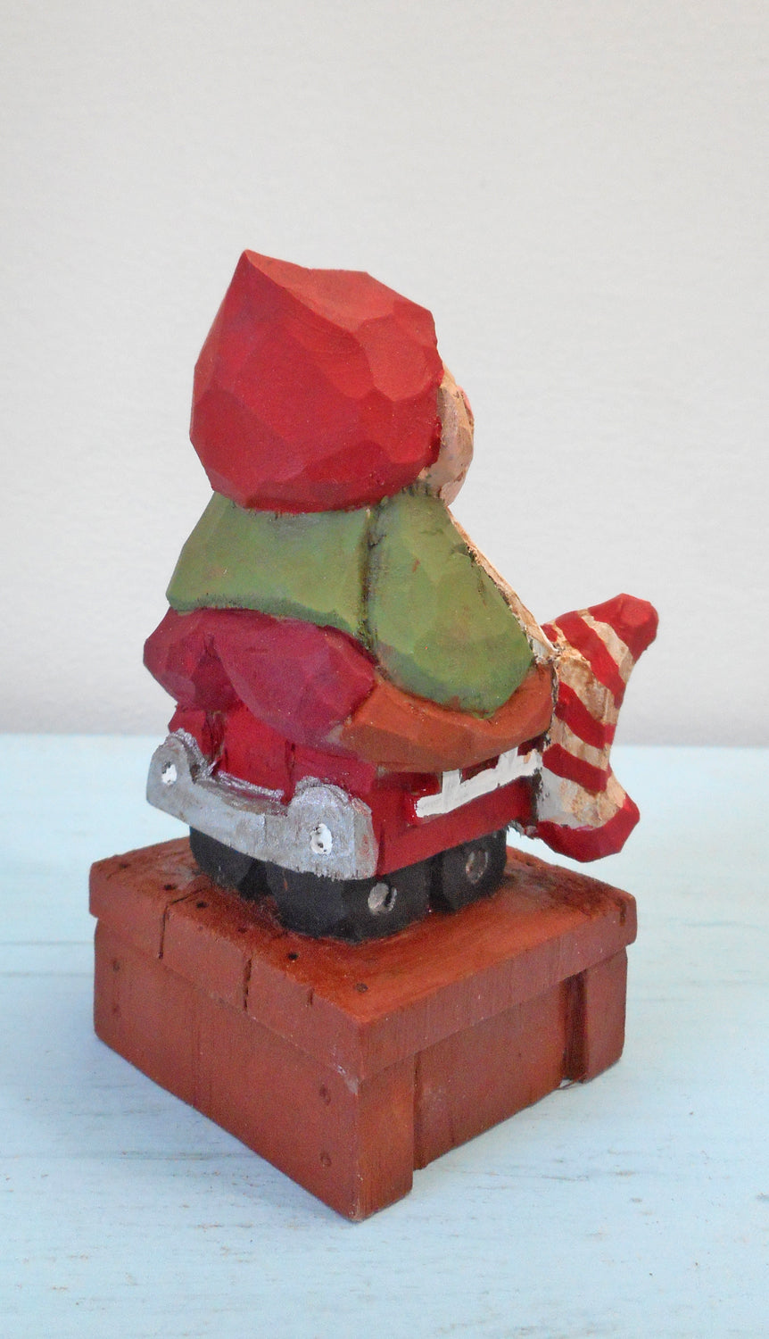 Christmas Elf on Fire Truck