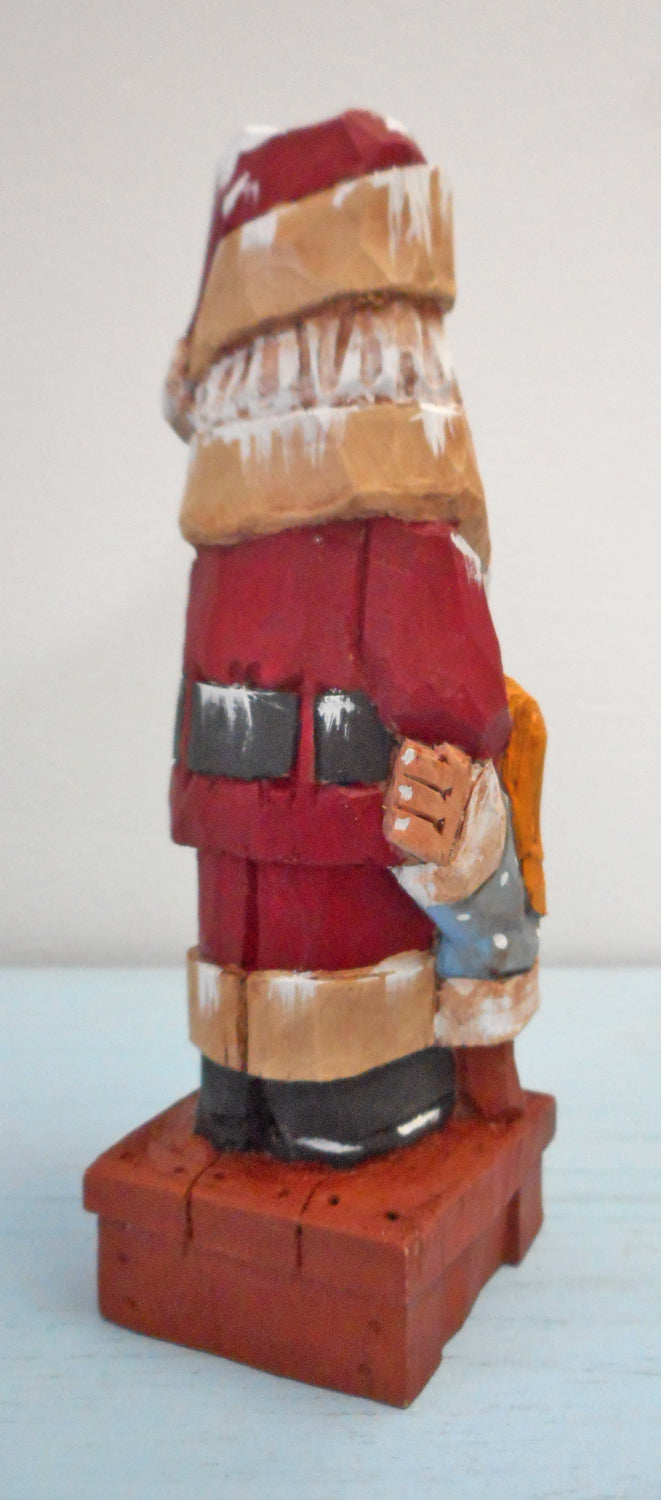 Wood Santa Claus with Bear
