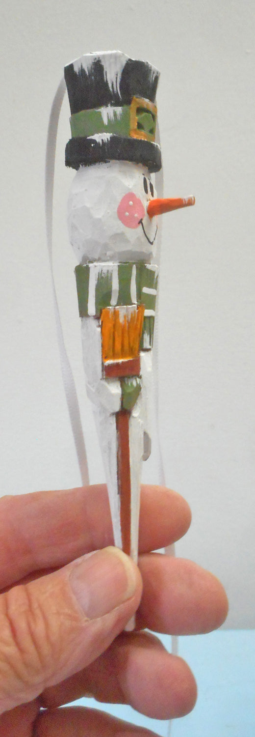 Snowman Icicle Tree Ornament