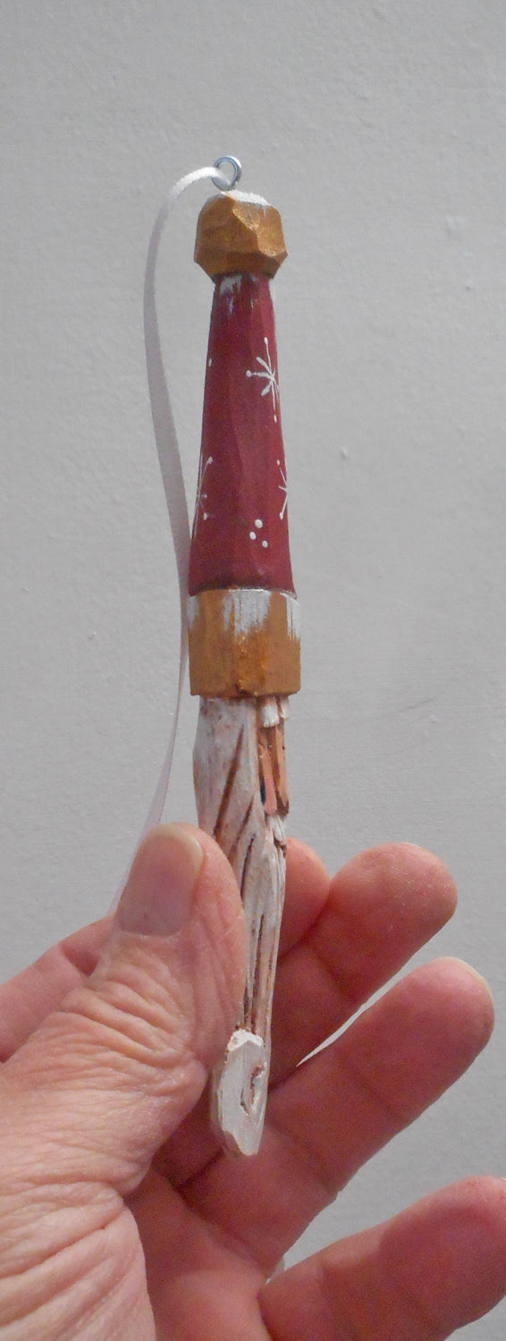 Tall hat Santa Ornament