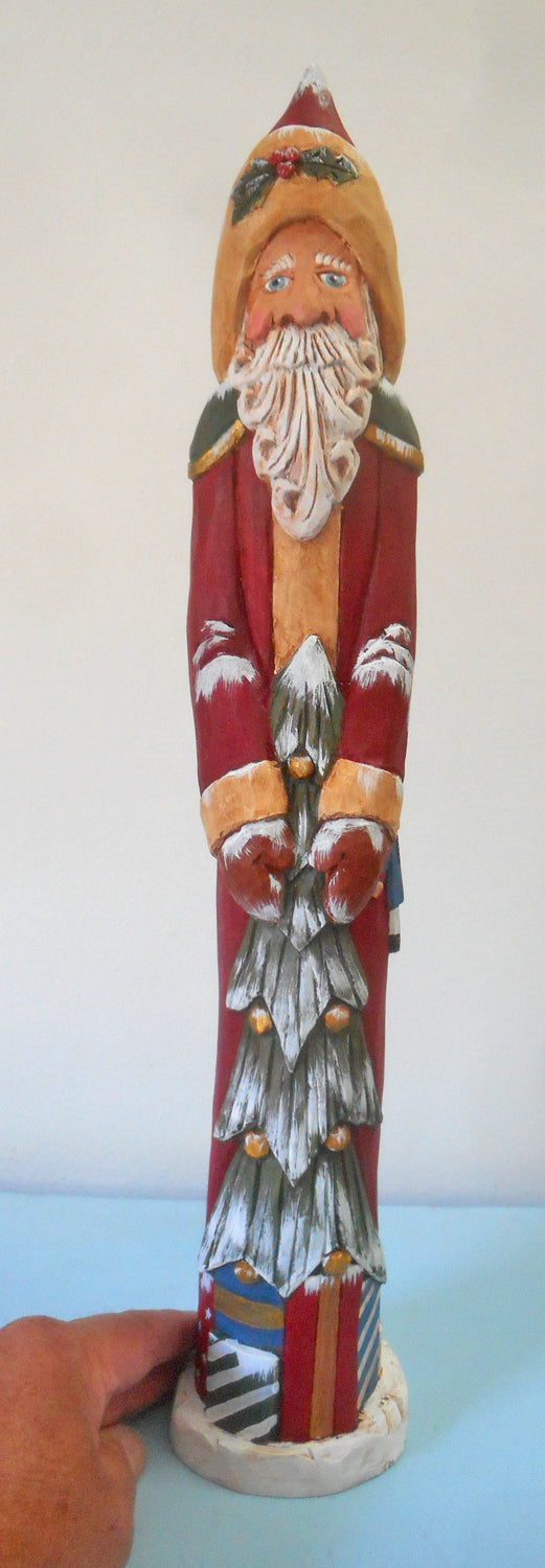 Old World wood Santa Claus