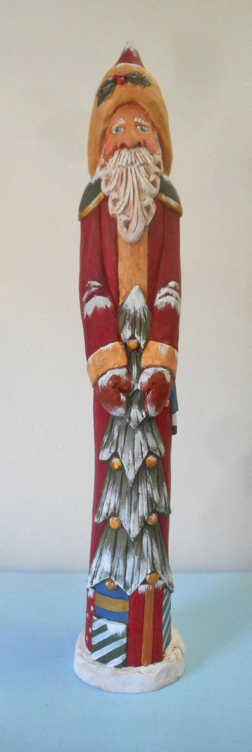Old World wood Santa Claus