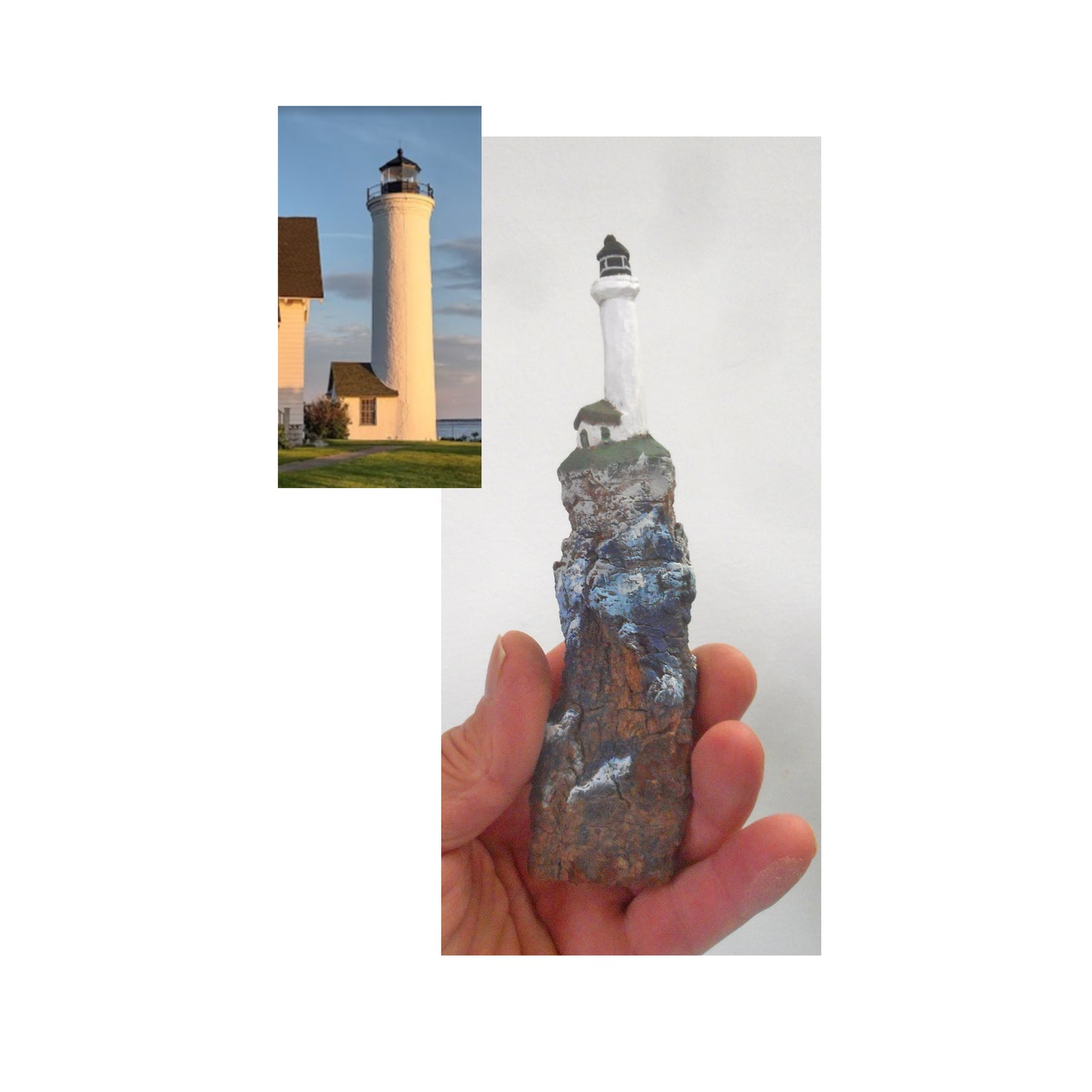 Tibbetts lighthouse Cottonwood wall decoration
