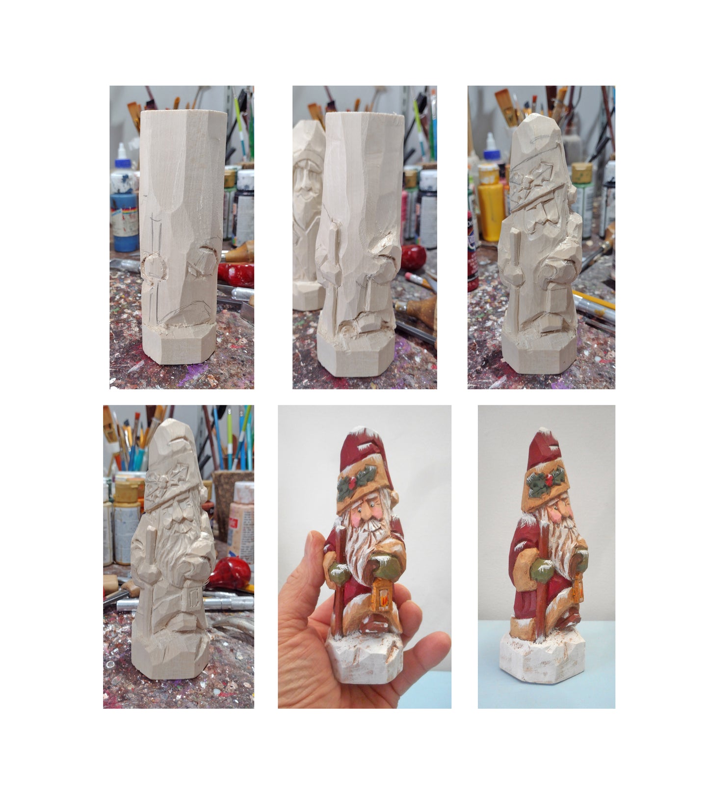 Traditional Santa Claus with Lantern