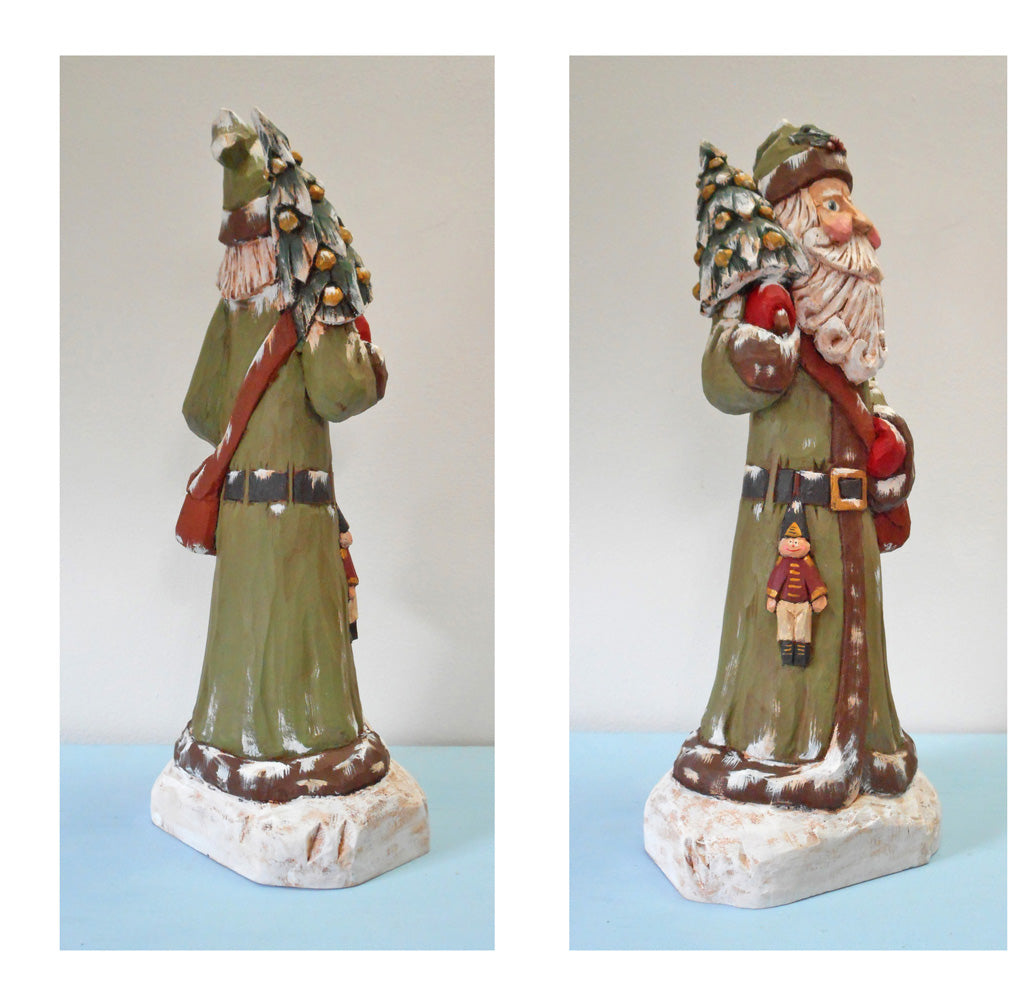 Collectible Hand Carved Santa Claus