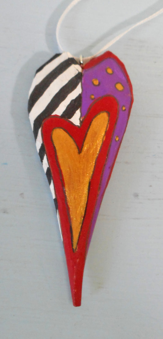 Valentine heart ornament