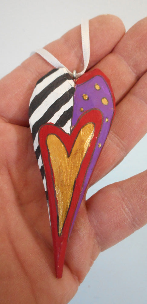 Valentine heart ornament