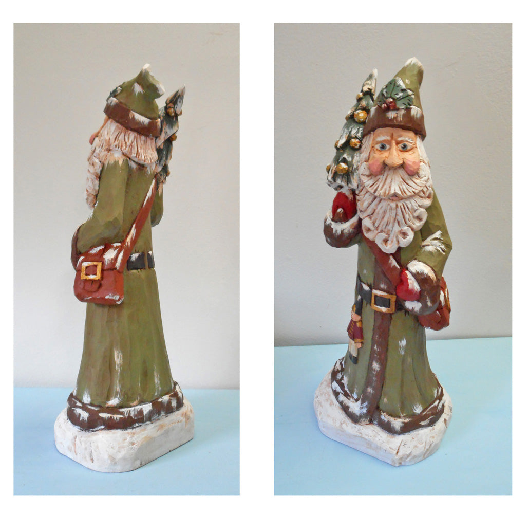Collectible Hand Carved Santa Claus