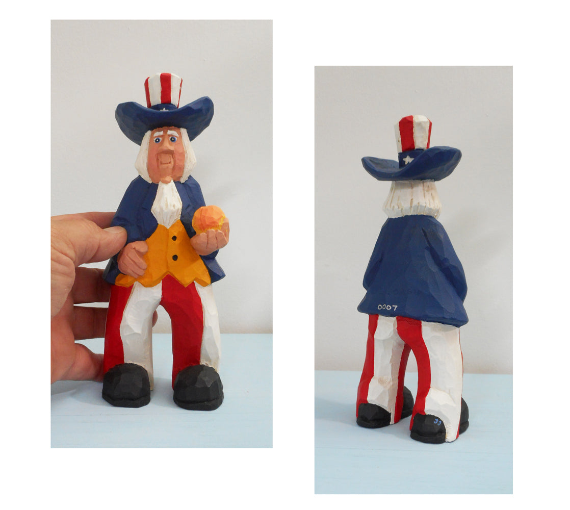 Resin Patriotic Sam 4th of July Decoration