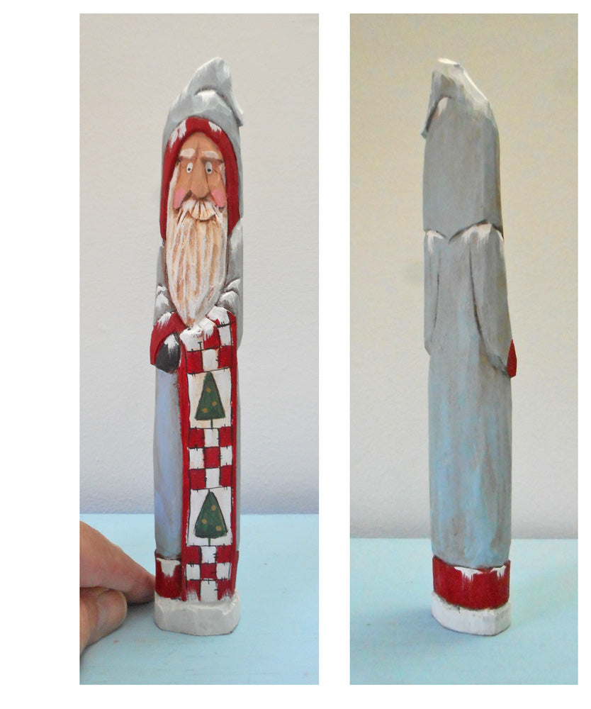 Pencil Santa Claus with Quilt