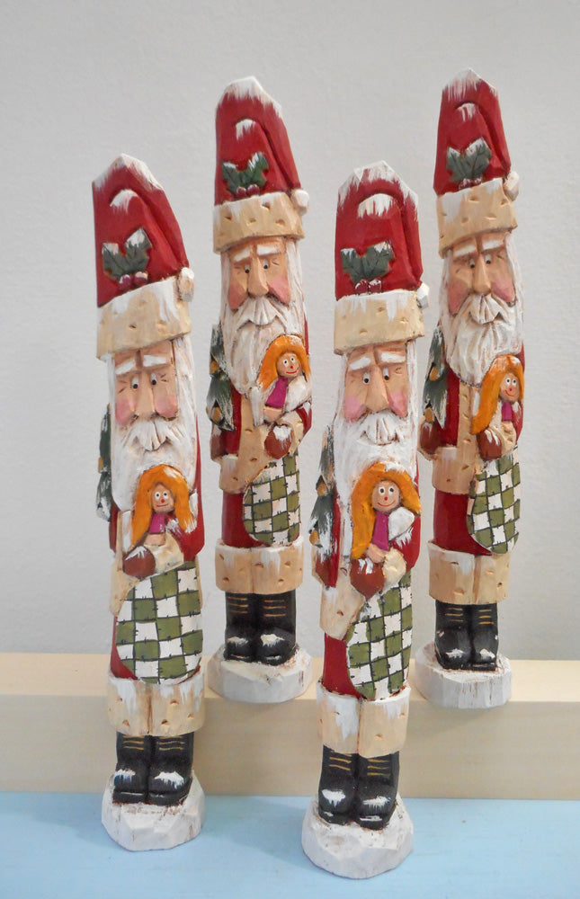 Old World Santas with Stocking