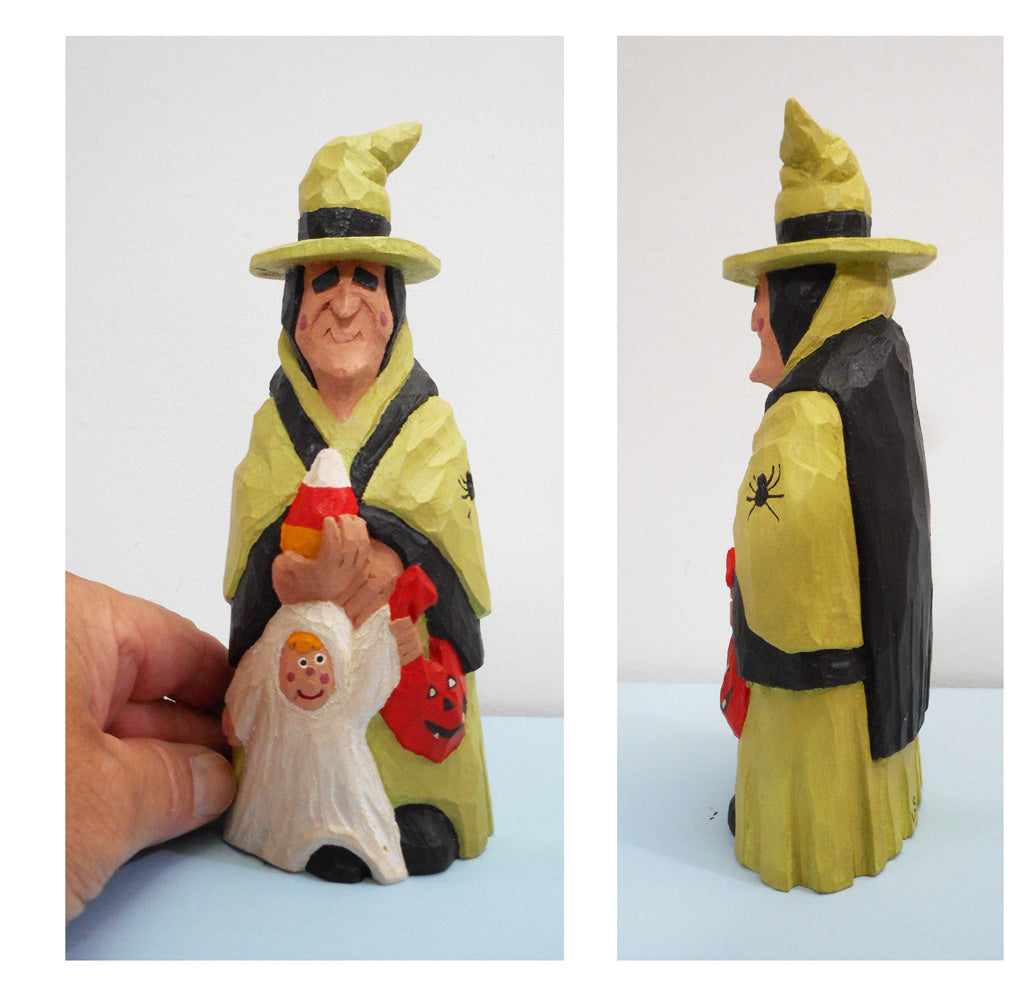 Halloween Witch with child