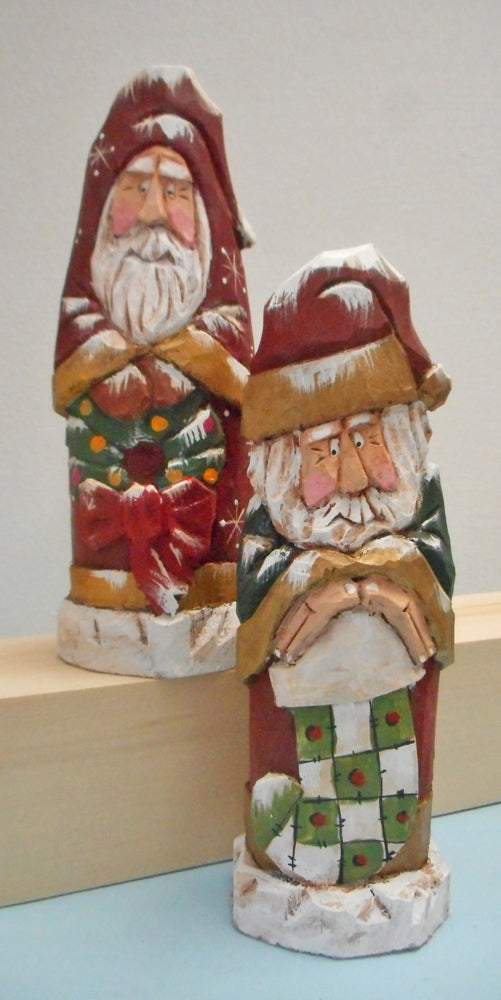 Wood Hand Carved Santas – Robert Francis Art Studio