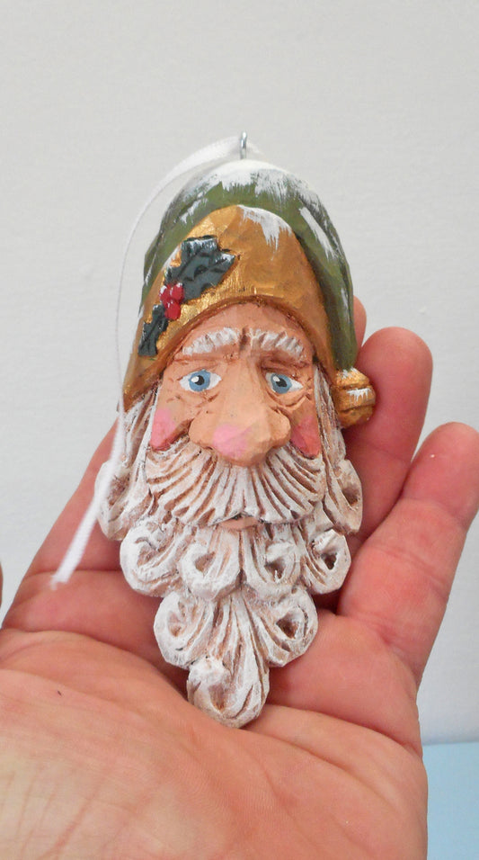 Santa Bust Christmas Ornament