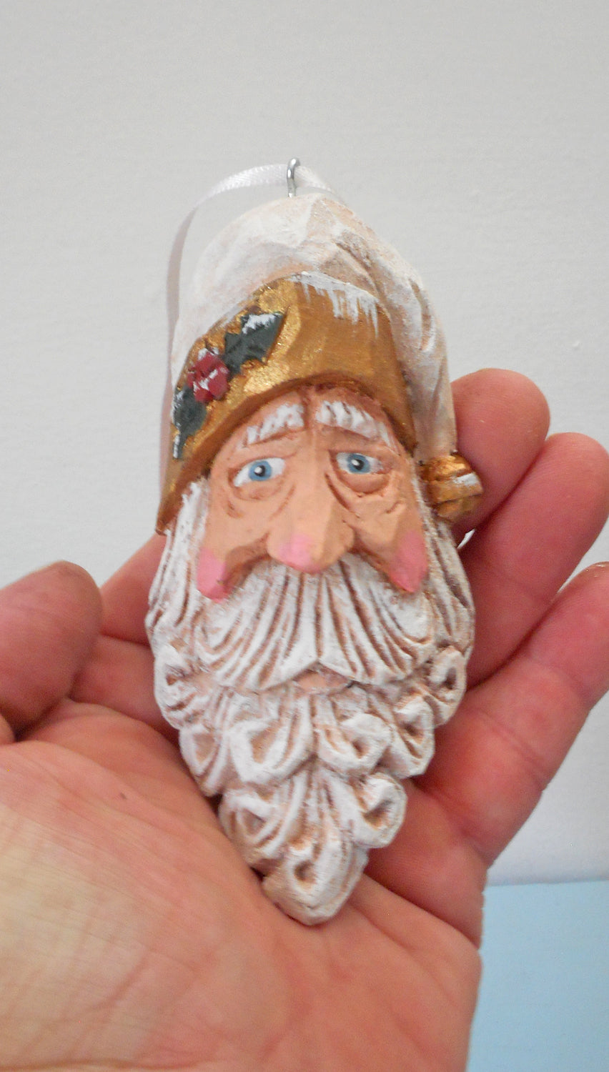Santa Claus Bust Christmas Ornament