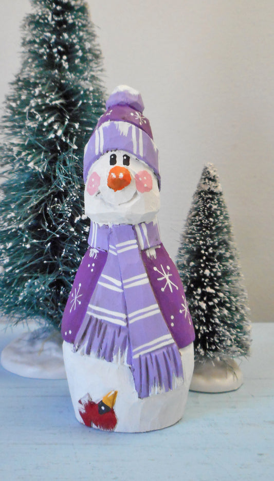 Wooden Snowman decoration