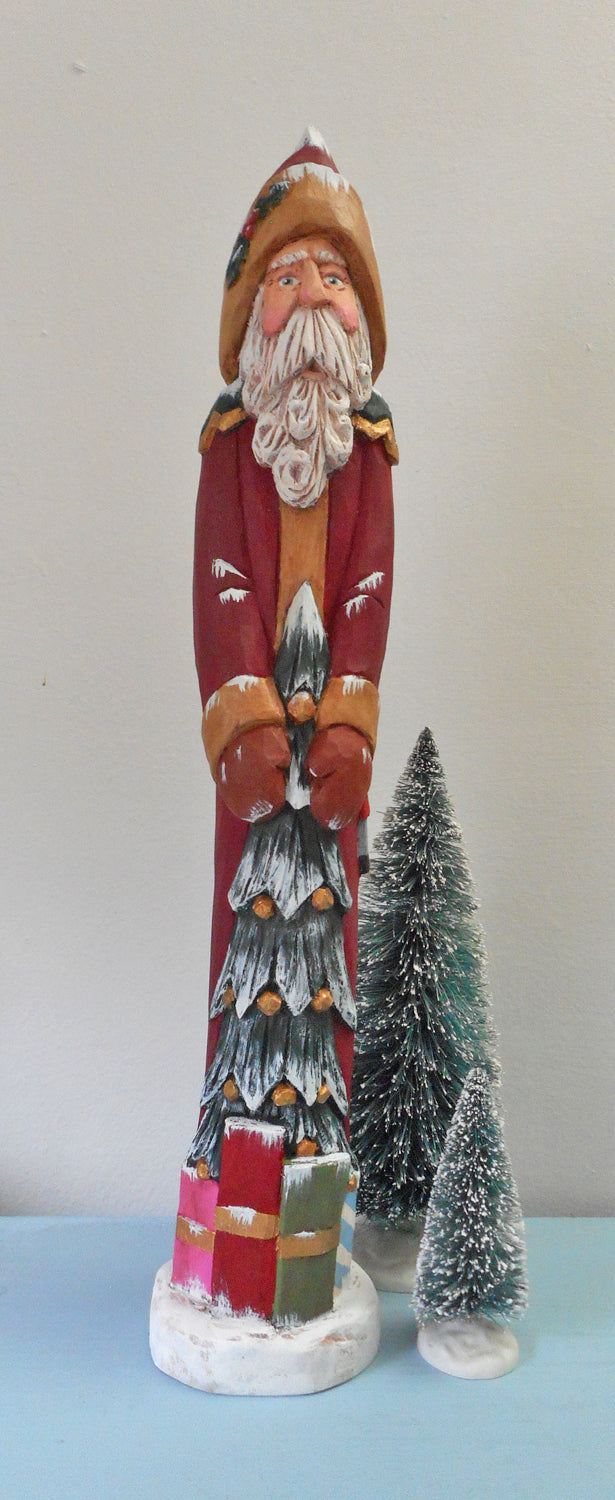 Old World wood Santa Claus