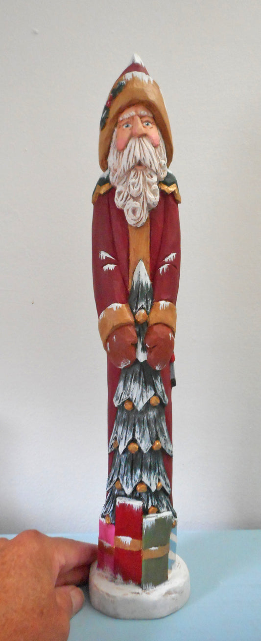 Old World wood Santa Claus