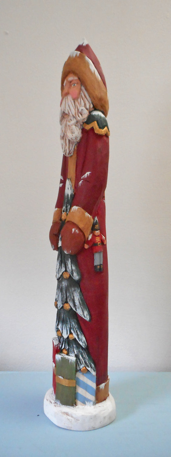Old World wood Santa Claus