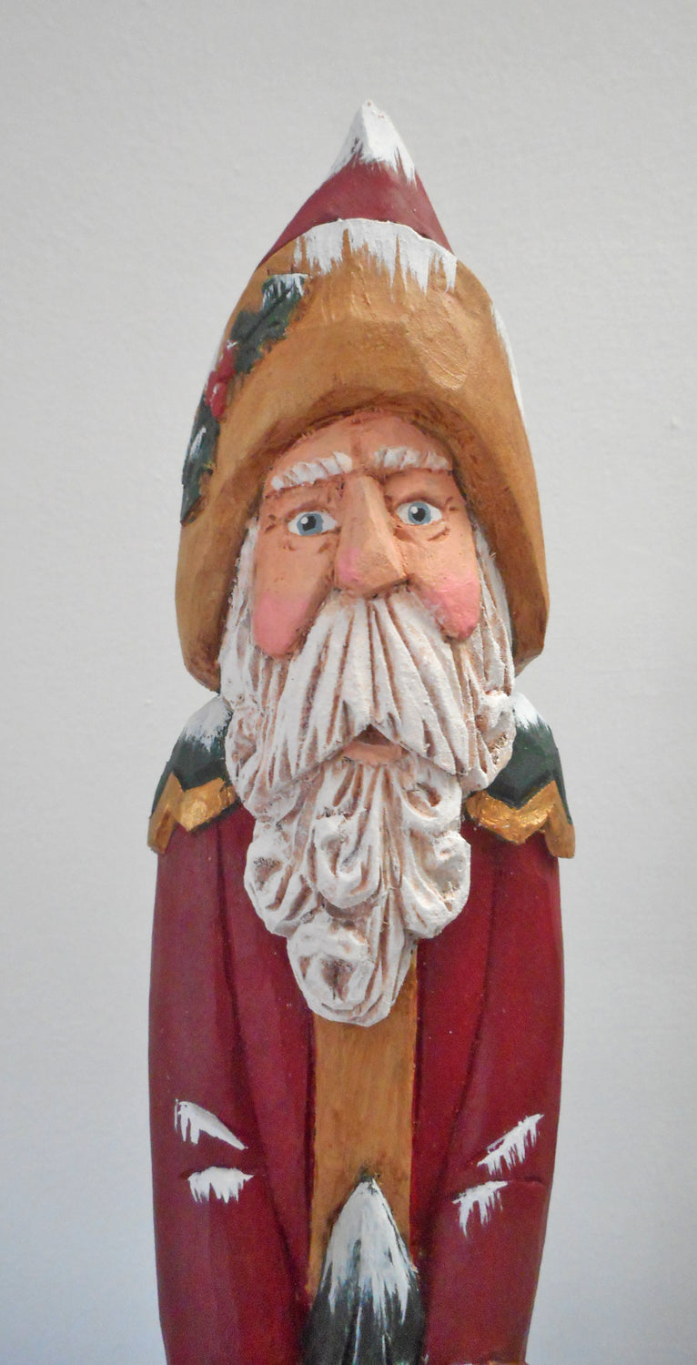 Old World wood Santa Claus