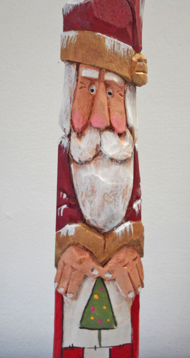 Pencil Santa Claus with Quilt