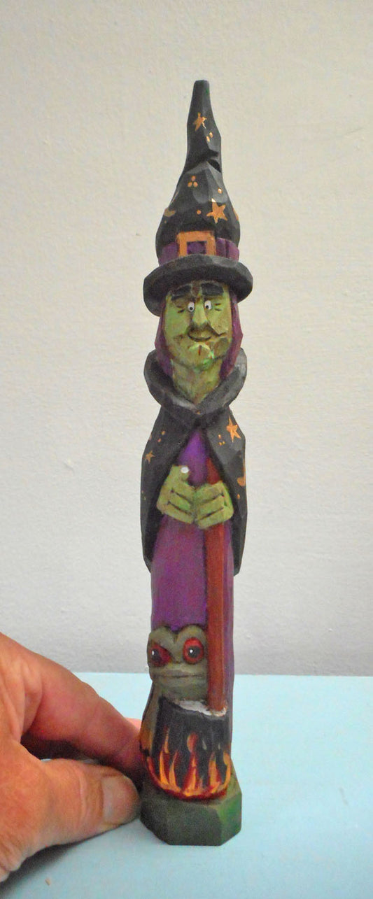 Halloween Witch Wood caring