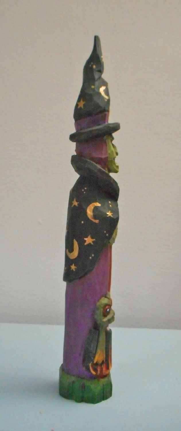Halloween Witch Wood caring