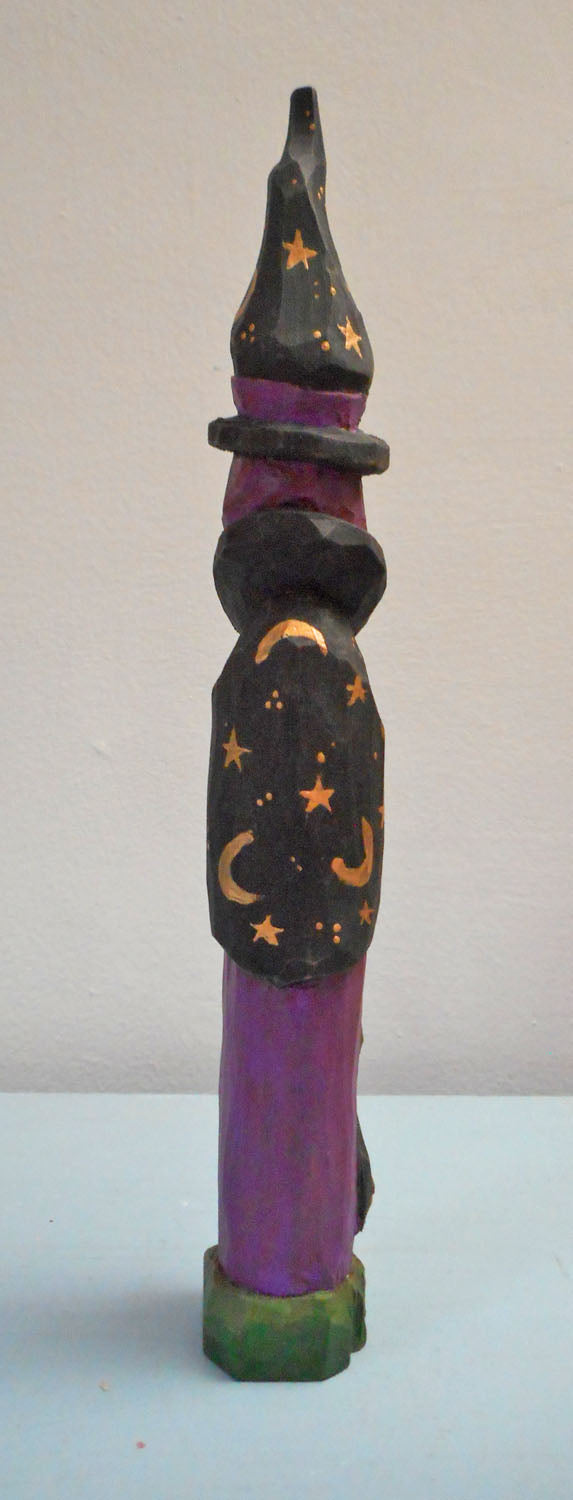 Halloween Witch Wood caring