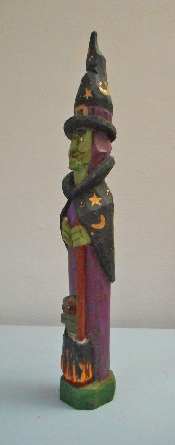 Halloween Witch Wood caring