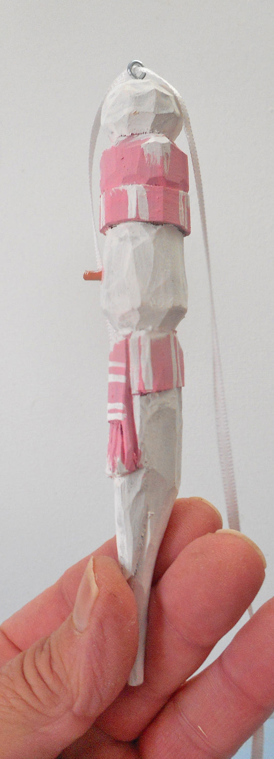 Snowman with Cardinal Ornament