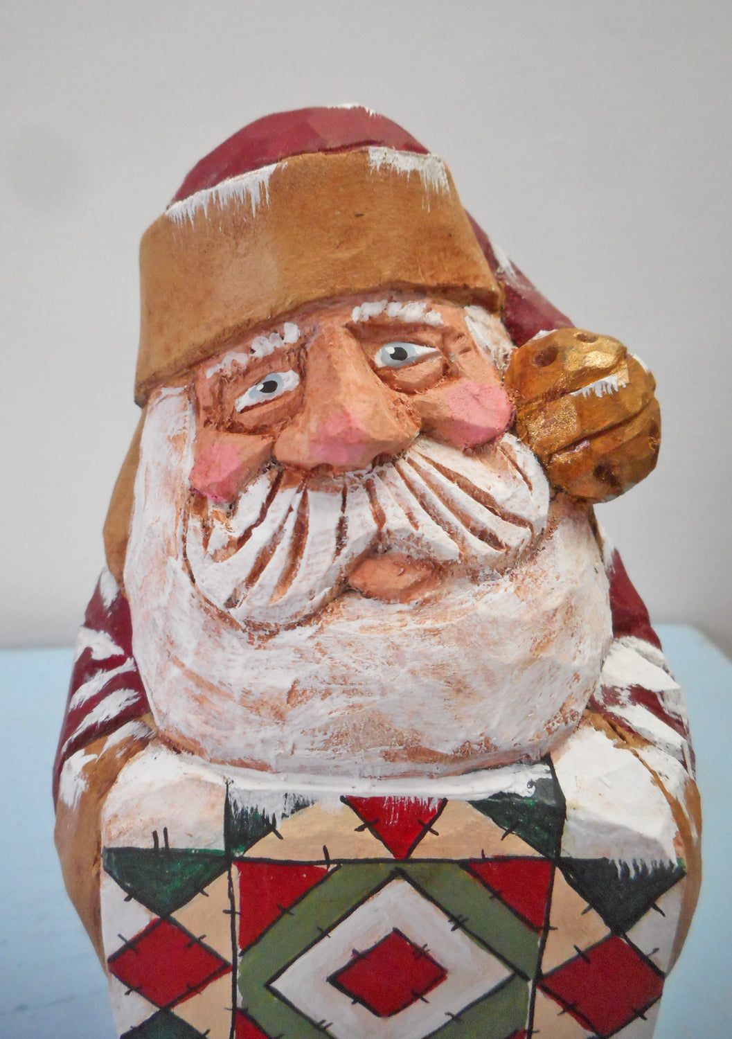 Santa Claus with Candy Barn Quilt