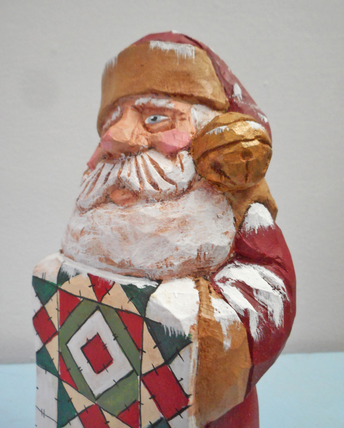 Santa Claus with Candy Barn Quilt