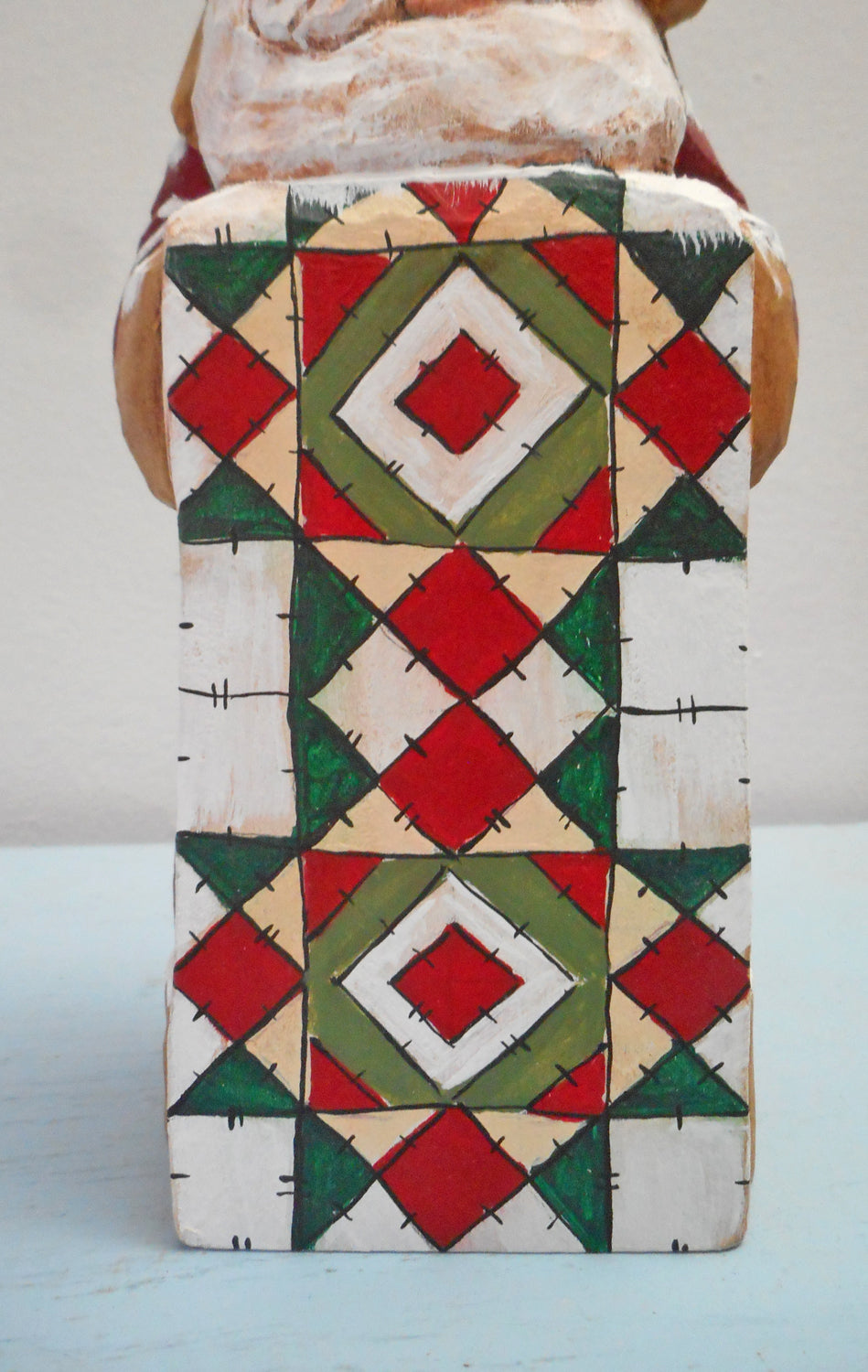 Santa Claus with Candy Barn Quilt