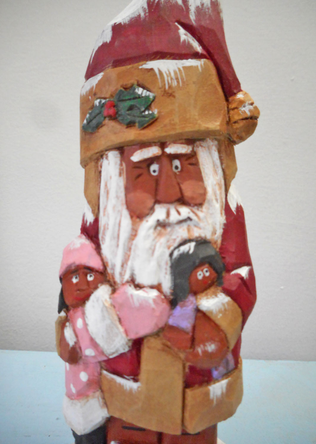 Black Santa Claus with Child