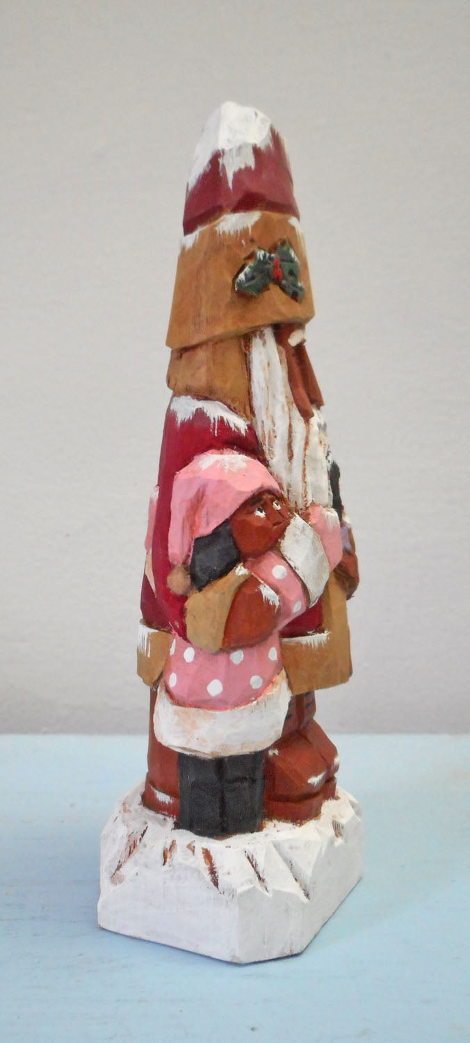 Black Santa Claus with Child