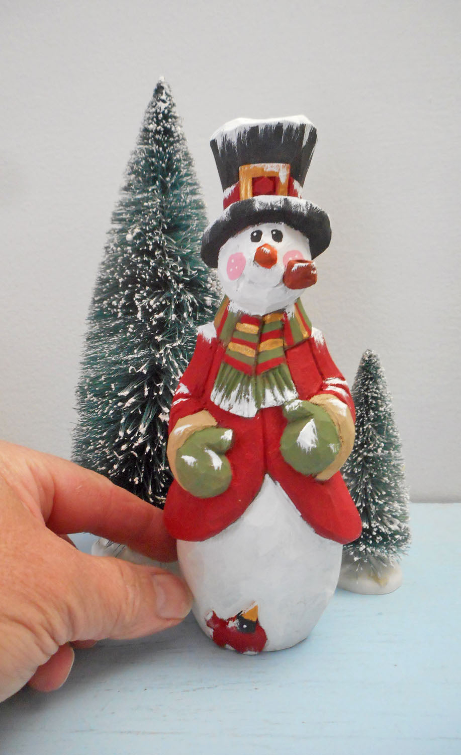 Wooden Snowman Decoration