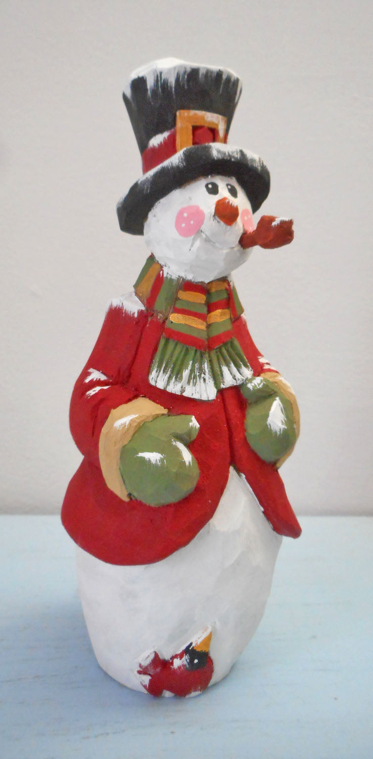 Wooden Snowman Decoration
