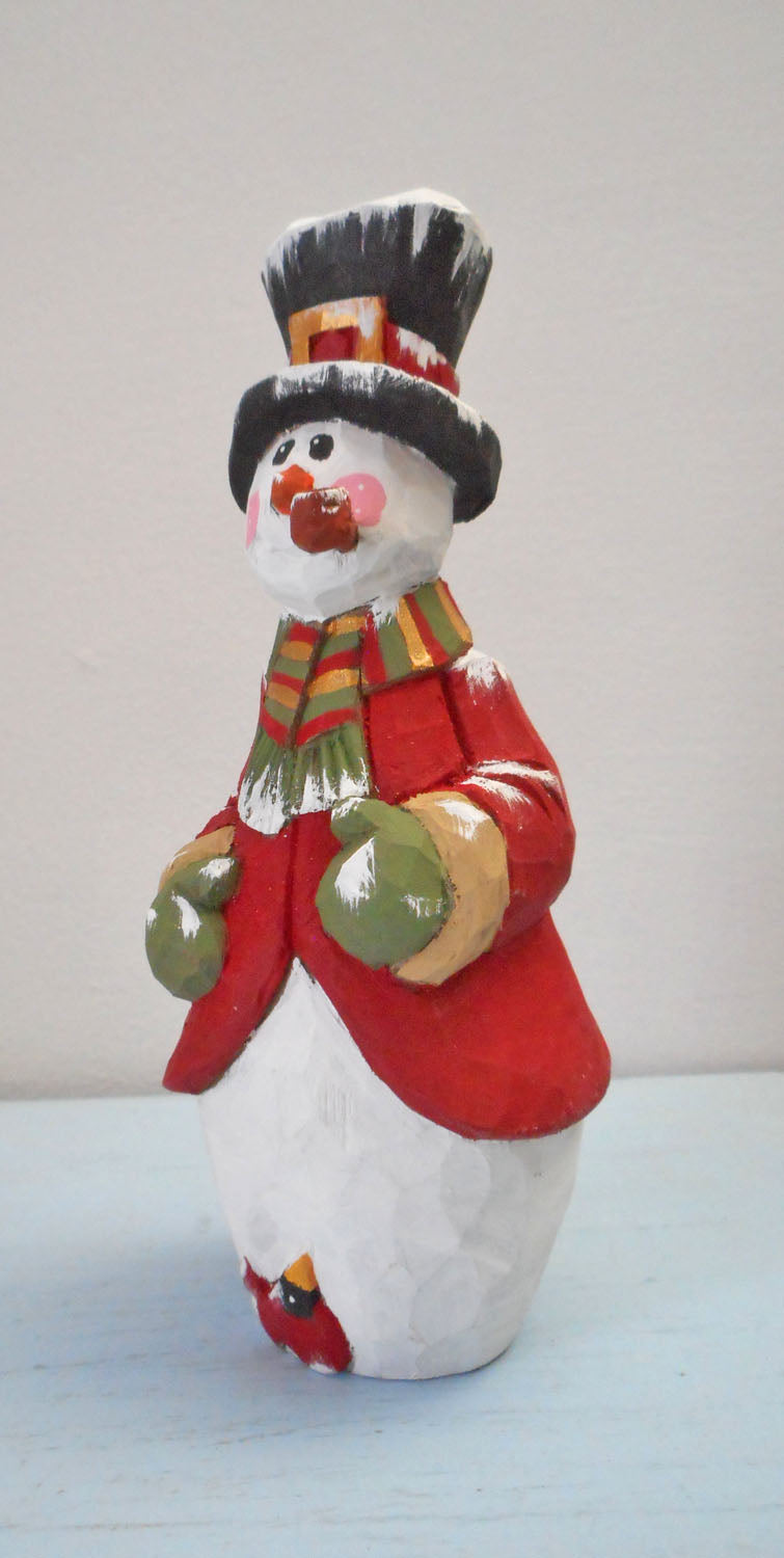 Wooden Snowman Decoration
