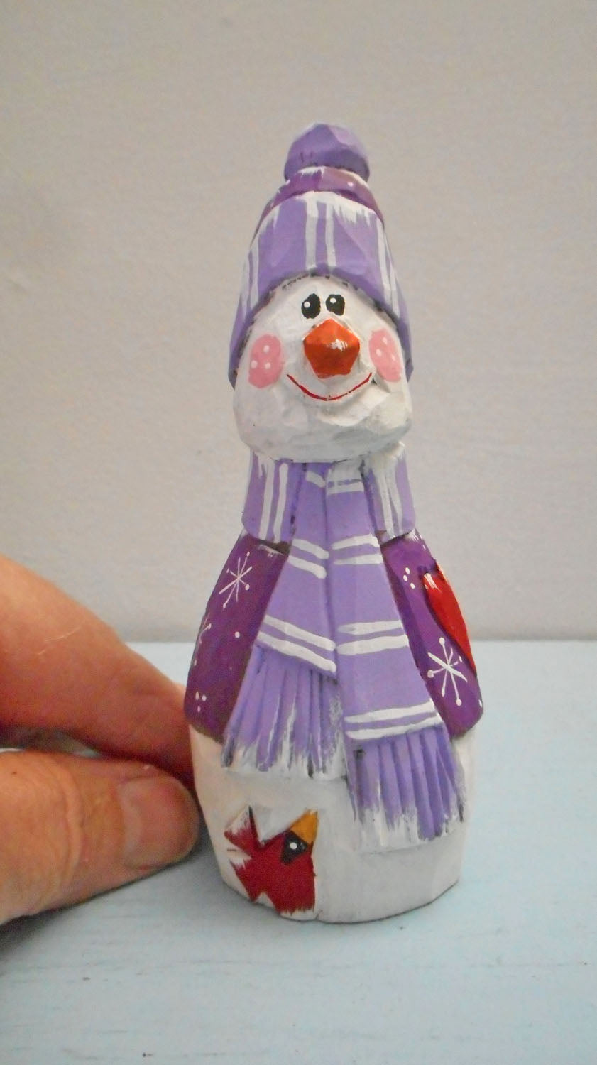 Wooden Snowman decoration