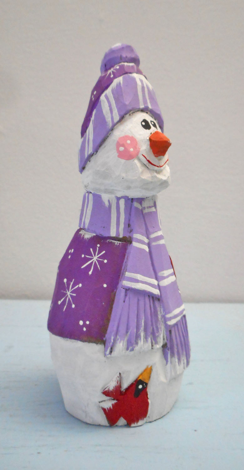 Wooden Snowman decoration