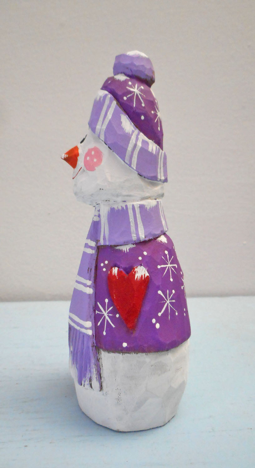 Wooden Snowman decoration